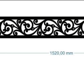 Diềm mái kính cnc file cad file dxf