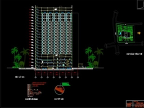 Đồ án kiến trúc bản vẽ hotel 21 tầng