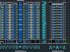 Đồ án thiết kế kiến trúc chung cư 15 tầng 11x50m
