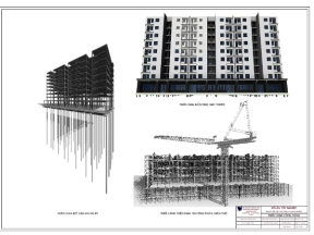 Đồ án tốt nghiệp cao ốc tòa nhà 9 tầng 29x54m(kiến trúc+,kết cấu+thuyết minh+tính toán +móng)