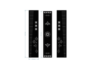 Download model cổng 3 cánh lồng đèn cnc dxf