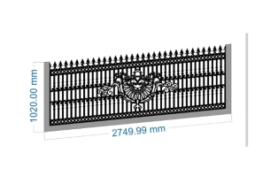 Download model hàng rào cnc hoa văn đẹp