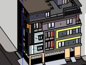 Download model nhà ở 4 tầng 14x8m su
