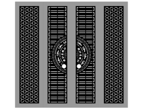 Download model thiết kế cổng 4 cánh trống đồng cnc
