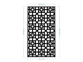Download model vách đơn giản cnc dxf đẹp