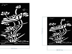 Download model vách sen cnc dxf tuyệt đẹp