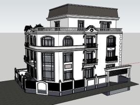 Download su thiết kế bản vẽ nhà biệt thự 3 tầng 1 tum