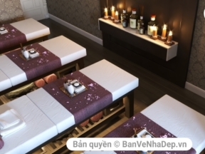 Dựng file sketchup thiết kế nội thất spa cao cấp 2019