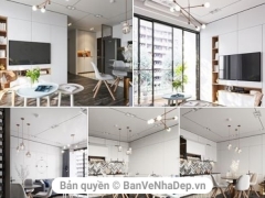 Dựng mẫu su thiết kế nội thất căn hộ trung cư phong cách taiwan độc đáo