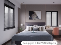 Dựng mẫu thiết kế nội thất phòng ngủ sử dụng phần mềm 3D max mang phong cách hiện đại cực đẹp.