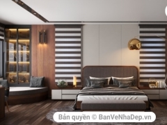 Dựng mẫu thiết kế phòng ngủ bằng gỗ công nghiệp giá bình dân
