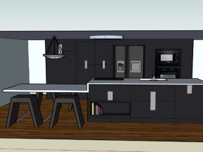 Dựng model .skp nội thất phòng bếp cực đẹp 2023