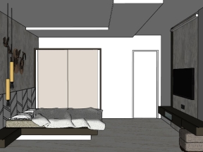 Dựng thiết kế 3dsu phòng ngủ đơn giản