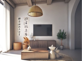 Dựng thiết kế phòng khách model su đẹp phong cách Nhật