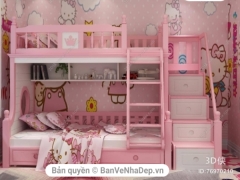 Dựng thiết kế phòng ngủ cho bé gái bằng 3dmax siêu đẹp