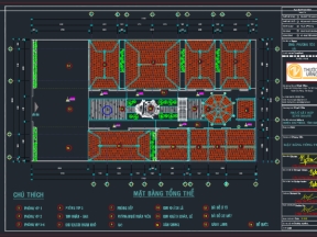 File .skp cad quán ngói nâu
