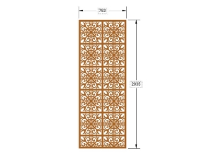 File 2d cnc vách ngăn phong cách