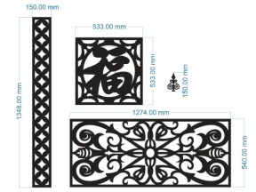 File 3 thiết kế hoa văn cổng kết hợp hoa văn chữ thọ