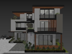 File 3d mẫu biệt thự 3 tầng cao cấp 10x15m