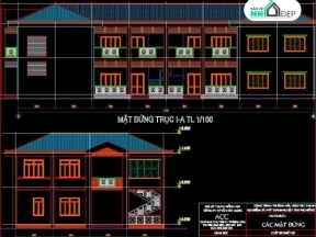 File autocad bản vẽ kiến trúc + dự án chi tiết về trường thiết kế giáo Phú Thanh