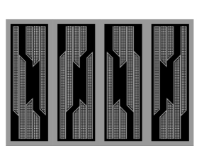 File autocad cổng 4 cánh phong cách
