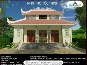File autocad mẫu bản vẽ nhà thờ tộc trịnh thôn Kỳ Trân, xã Bình Hải, huyện Thăng Bình, Quảng Nam