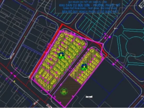 File autocad quy hoạch phân lô sử dụng đất khu nhà ở bửu sơn, phường phước mỹ, tp phan rang - tháp chàm