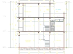 File autocad thiết kế biệt thự 3 tầng kích thước 8.9x10.4m gồm kiến trúc, kết cấu