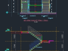 File autocad thiết kế hệ thống thang thoát hiểm tòa nhà 25 tầng Jamana CiTy