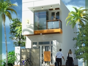 File autocad thiết kế nhà phố 2 tầng KT 4.5x18m gồm: kiến trúc, kết cấu, điện nước, dự toán