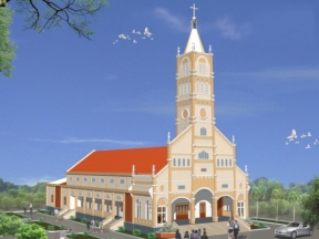 File autocad thiết kế nhà thờ thiên chúa giáo Tân Đông Thanh Hóa