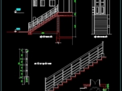 File autocad thiết kế xây dựng thi công cầu thang
