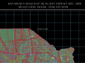 File bản đồ quy hoạch sử dụng đất huyện châu thành, tây ninh đến năm 2030