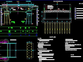 File bản vẽ bản vẽ cầu – cống nhịp 18m chi tiết