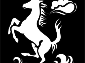 File bản vẽ cnc logo hình chú ngựa phi