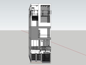 File bản vẽ mẫu nhà phố 5 tầng 5x9.5m