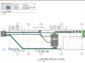 File bản vẽ revit mep 2021 m&e cấp thoát nước nhà ở phố 3 tầng ( thoát nước thải, cấp nước nóng lạnh, nước mưa )
