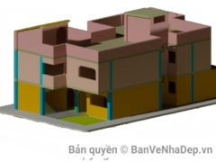 File cad 3d thiết kế mô hình biệt thự Ấn Độ miễn phí đẹp