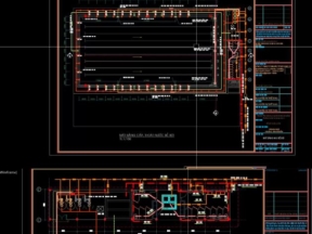 File cad bể bơi 25x50m đầy đủ kiến trúc kết cấu điện nước