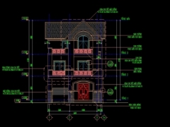 FIle cad dựng 2 mẫu biệt thự Vinhomes 3 tầng KT 8.4x14.3 và 12.5x14.2m gồm kiến trúc, kết cấu