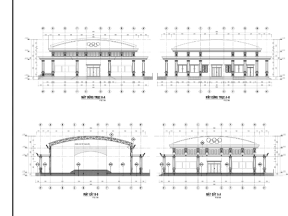 File cad file cad thi công nhà thi đấu đa năng