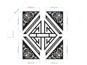 File cad hoa văn cổng tháng 12