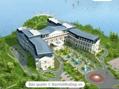 File cad kiến trúc thiết kế khách sạn 5 sao khu du lịch Hồ Tuyền Lâm kèm phối cảnh