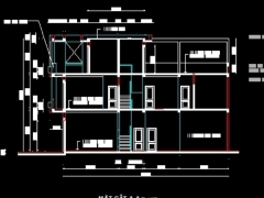 File cad mẫu nha phố hiện đại 3 tầng kích thước 4.2x15m gồm: kết cấu, kiến trúc