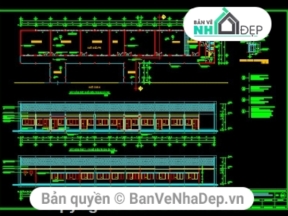 File cad mẫu thiết kế trung tâm y tế Lê Minh Xuân miễn phí