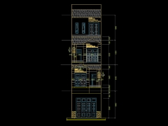 File cad nhà dân 4 tầng 4.2x16m full: kiến trúc, kết cấu, điện nước