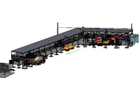 File cad nhà để xe máy móc 2 tầng - revit 2024