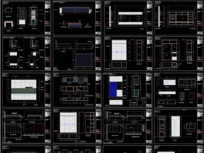 File cad thi công nội thất căn hộ 120m2