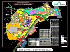 File cad thiết kế bản đồ quy hoạch sử dụng đất thị xã Dĩ An tỉnh Bình Dương