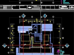 File cad thiết kế biện pháp thi công nhà 2 tầng 4 phòng ngủ dự toán kích thước 9.86x11.52m